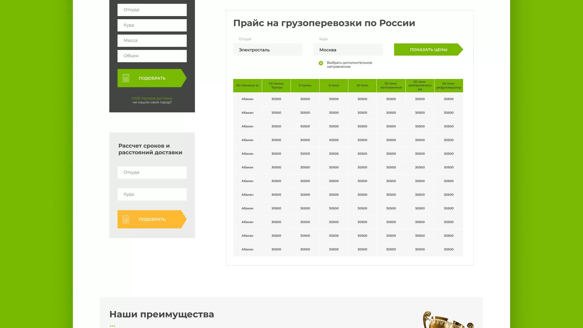 Разработка логотипа и сайта компании «Инком-Логистика» в Абинске