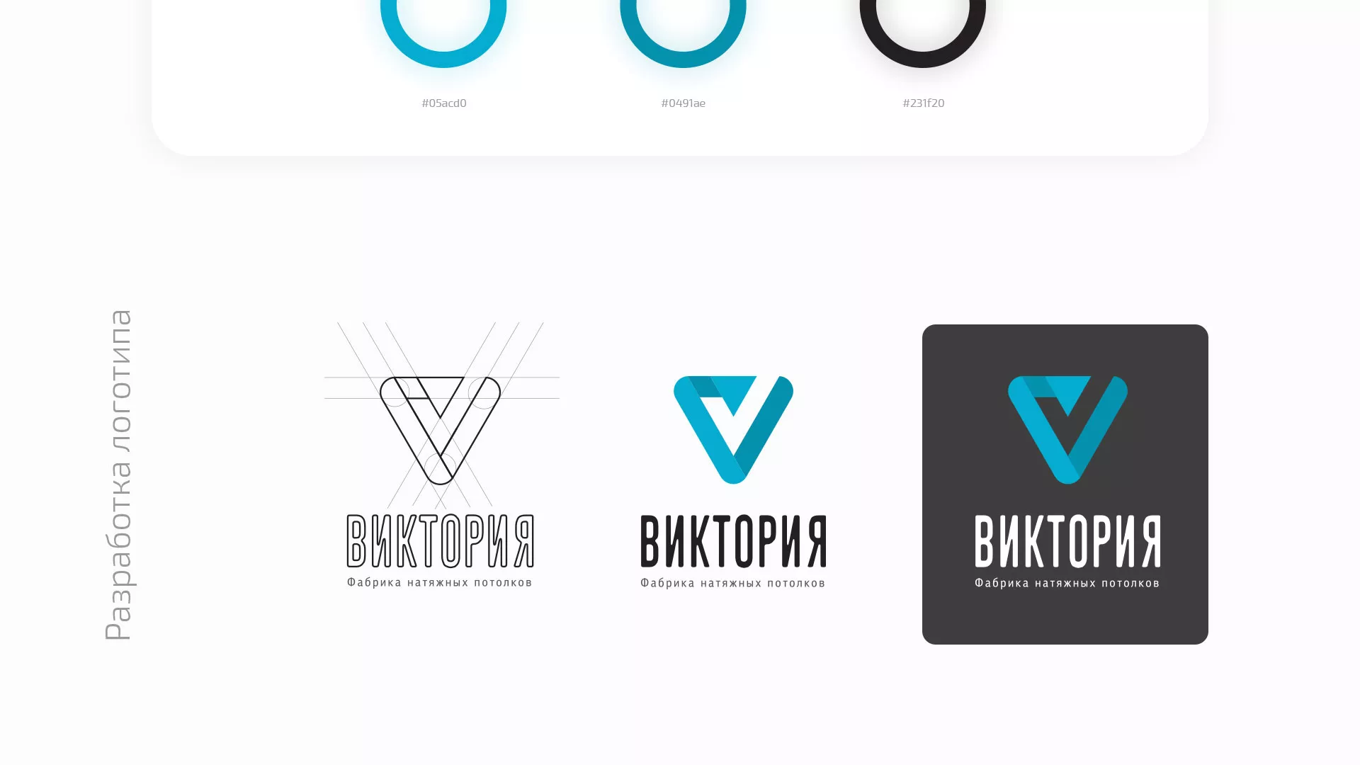 Разработка фирменного стиля компании по продаже и установке натяжных потолков в Абинске